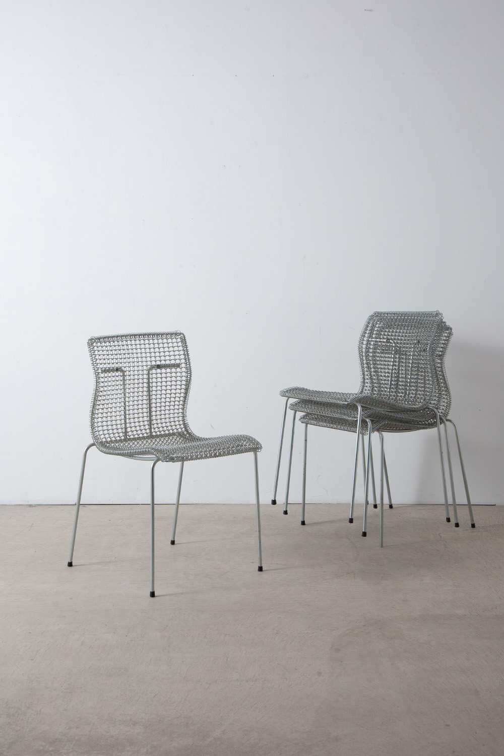 Vintage Rascal Chairs by Niall O’Flynn for ‘t Spectrum in Metal