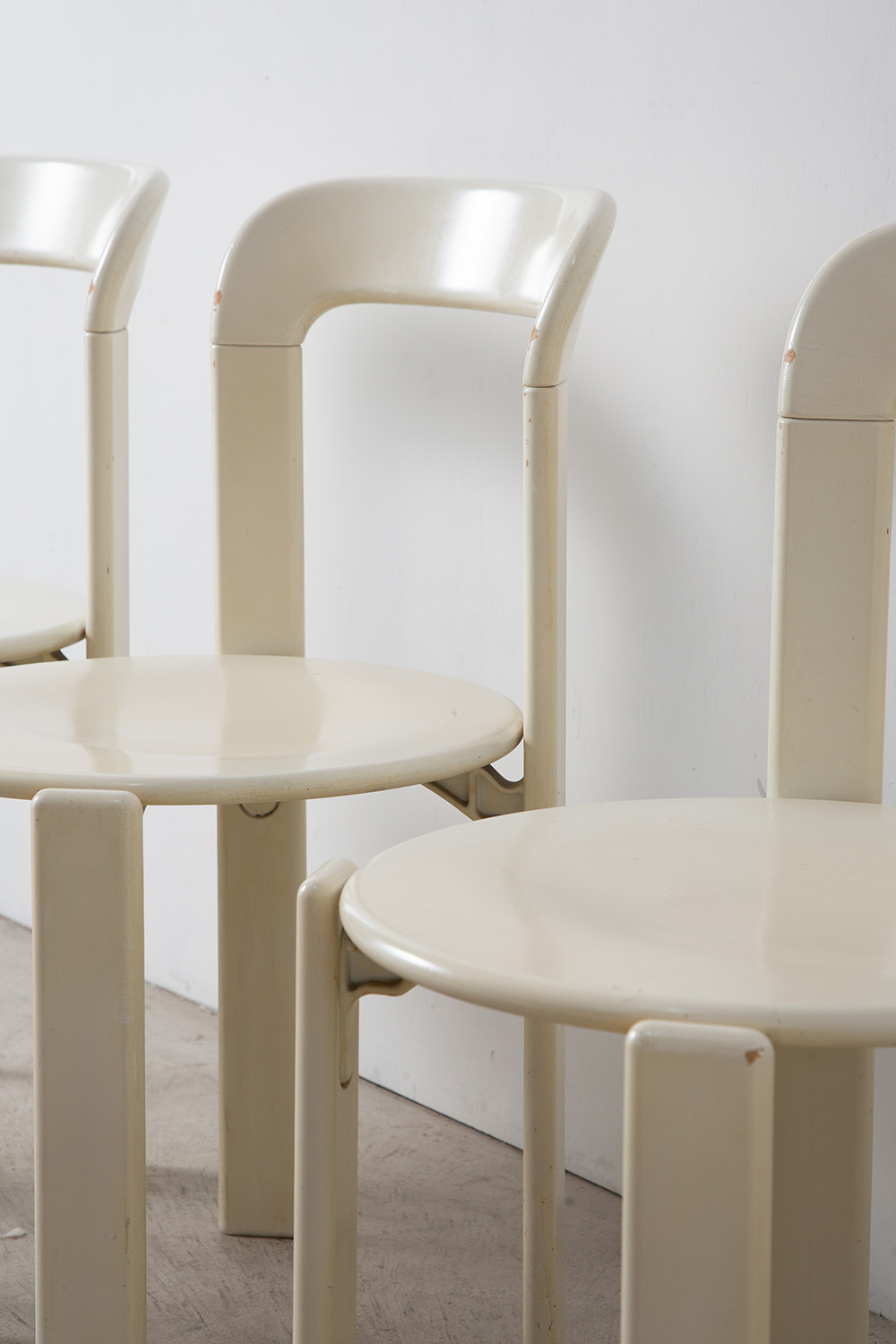 MODEL 33 Dining Chair by Bruno Rey for Kusch & Co in White