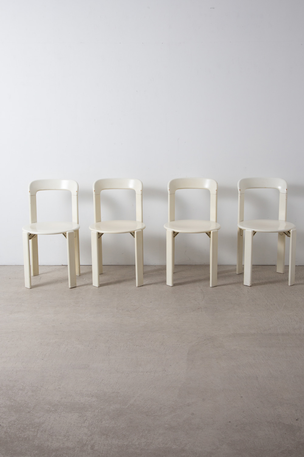 MODEL 33 Dining Chair by Bruno Rey for Kusch & Co in White