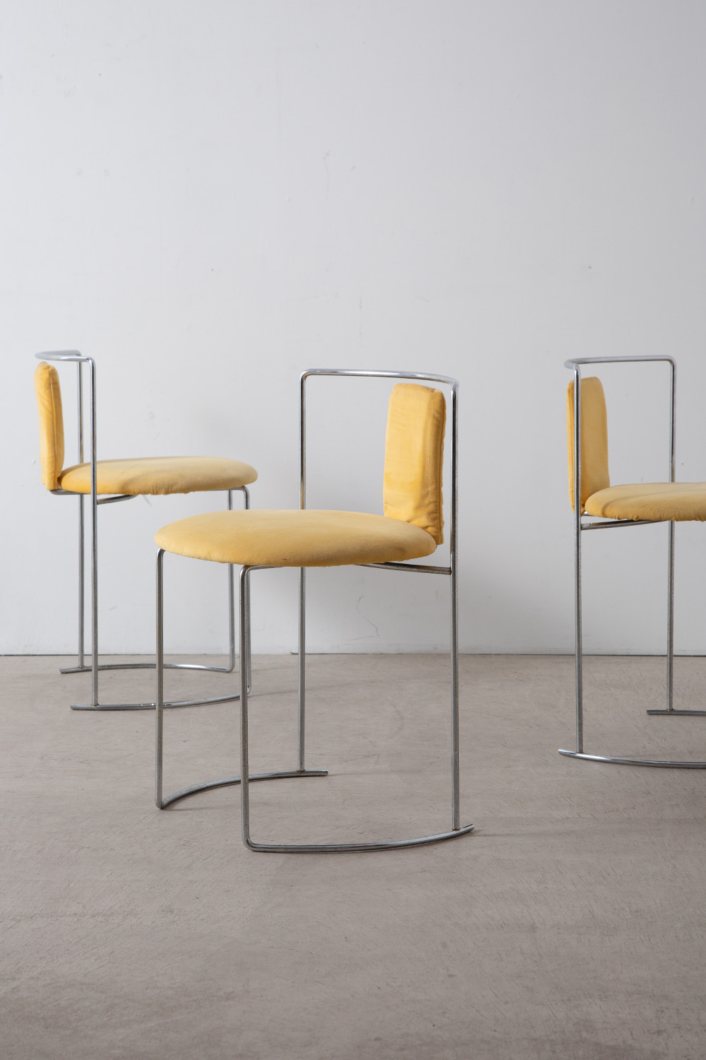 ‘Gaja’ Chair by Kazuhide Takahama for Cassina in Steel and Fabric