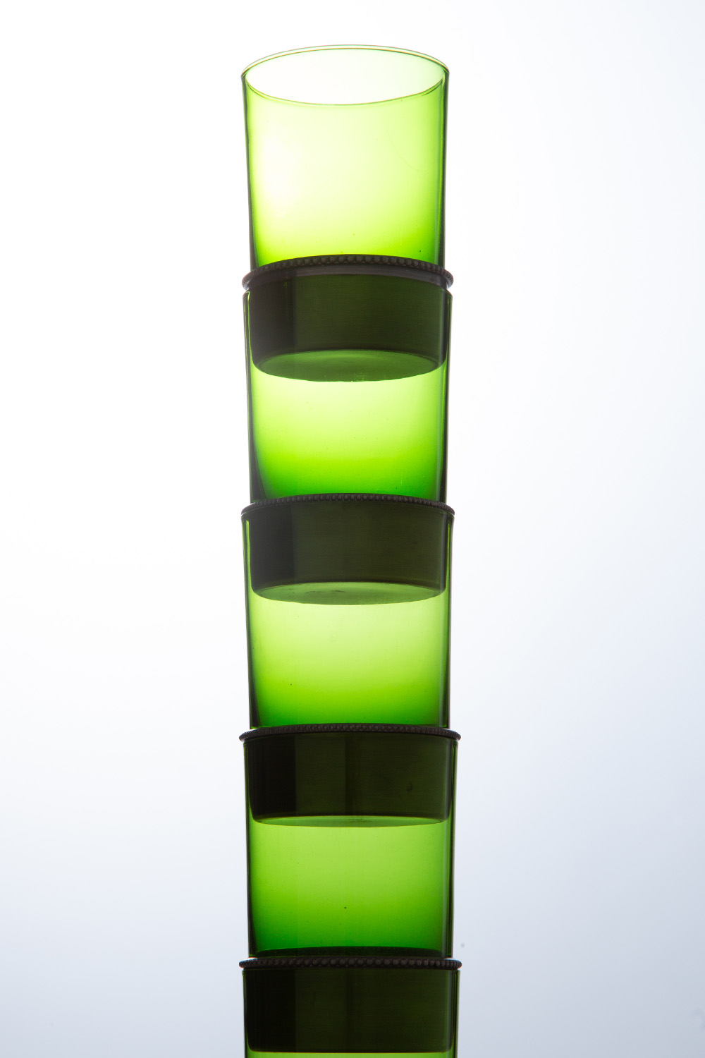 Stacking Glass in Green