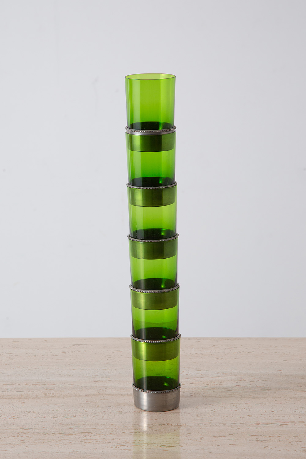 Stacking Glass in Green