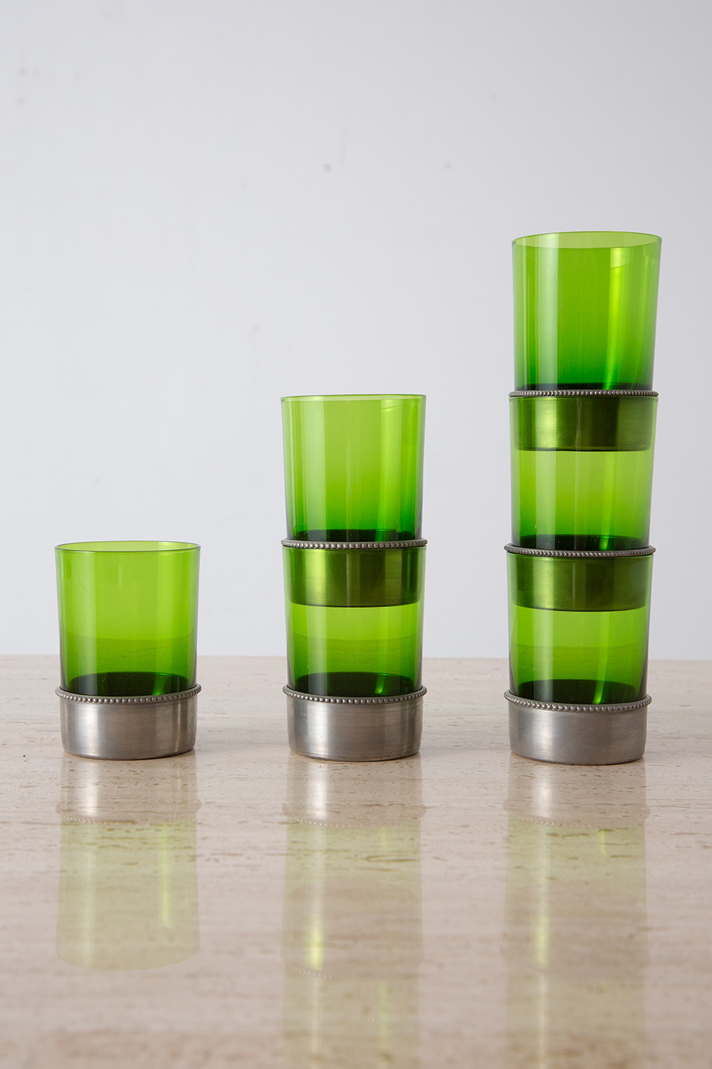 Stacking Glass in Green