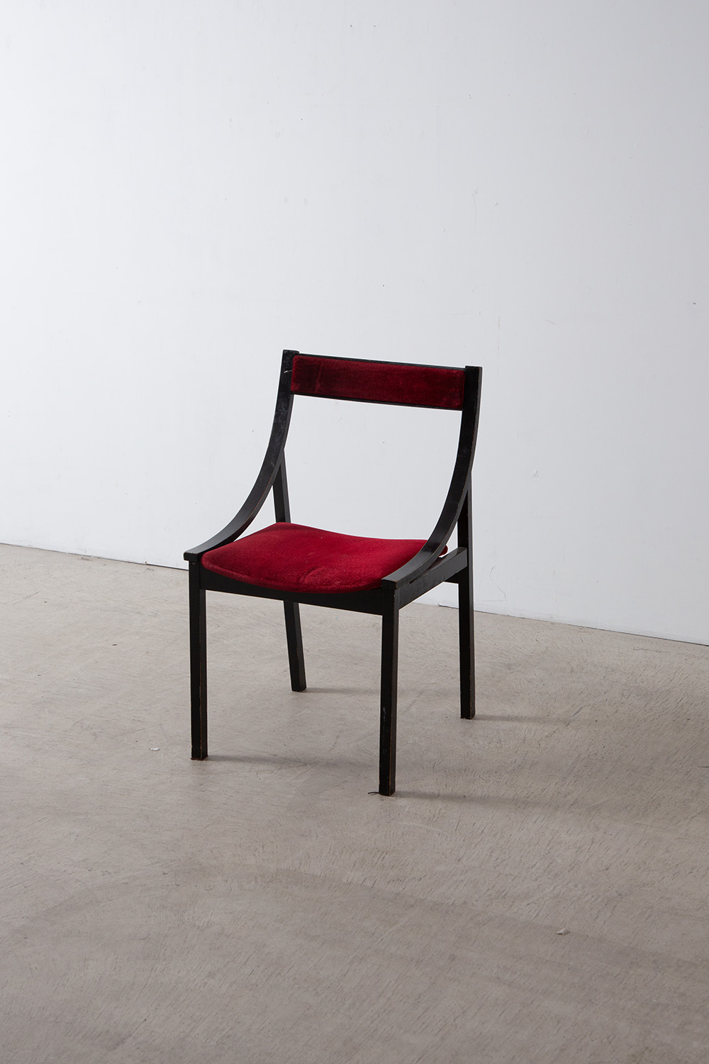 Dining Chair by Carlo De Carli for Luigi Sormani in Black and Red