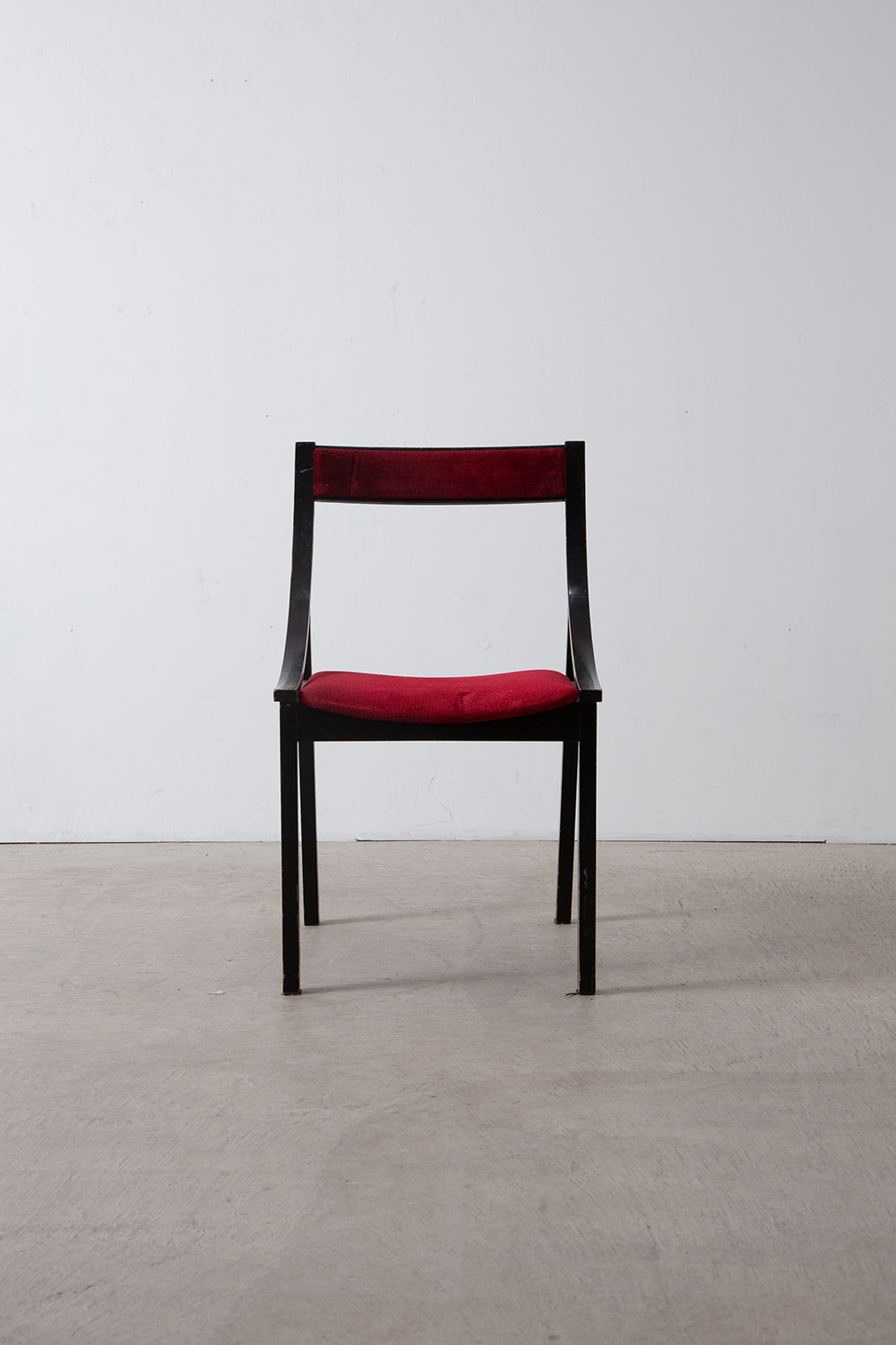 Dining Chair by Carlo De Carli for Luigi Sormani in Black and Red