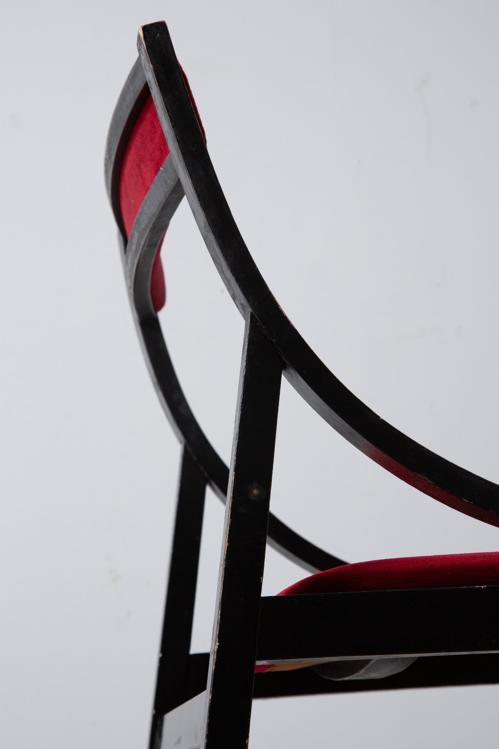 Dining Chair by Carlo De Carli for Luigi Sormani in Black and Red