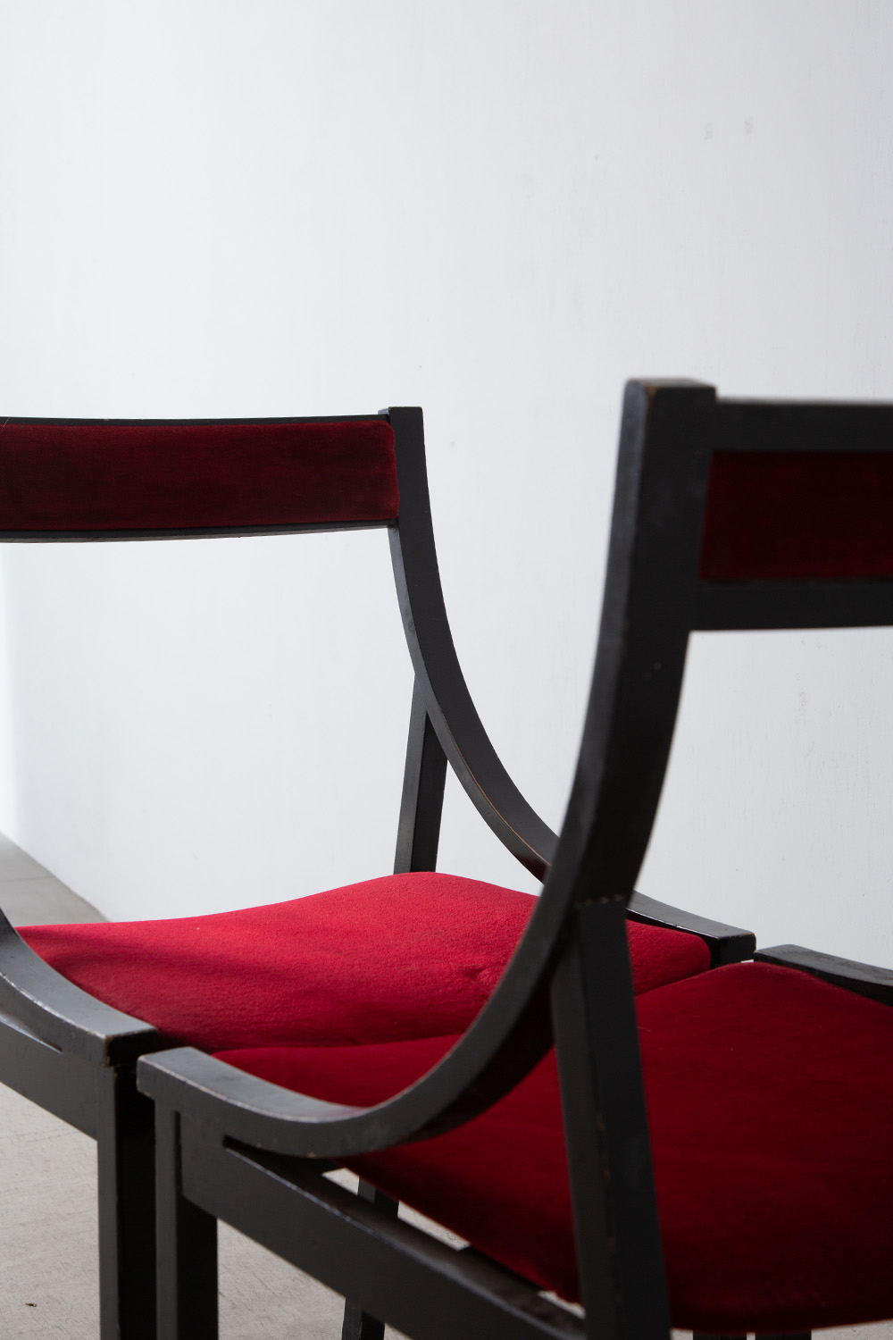 Dining Chair by Carlo De Carli for Luigi Sormani in Black and Red