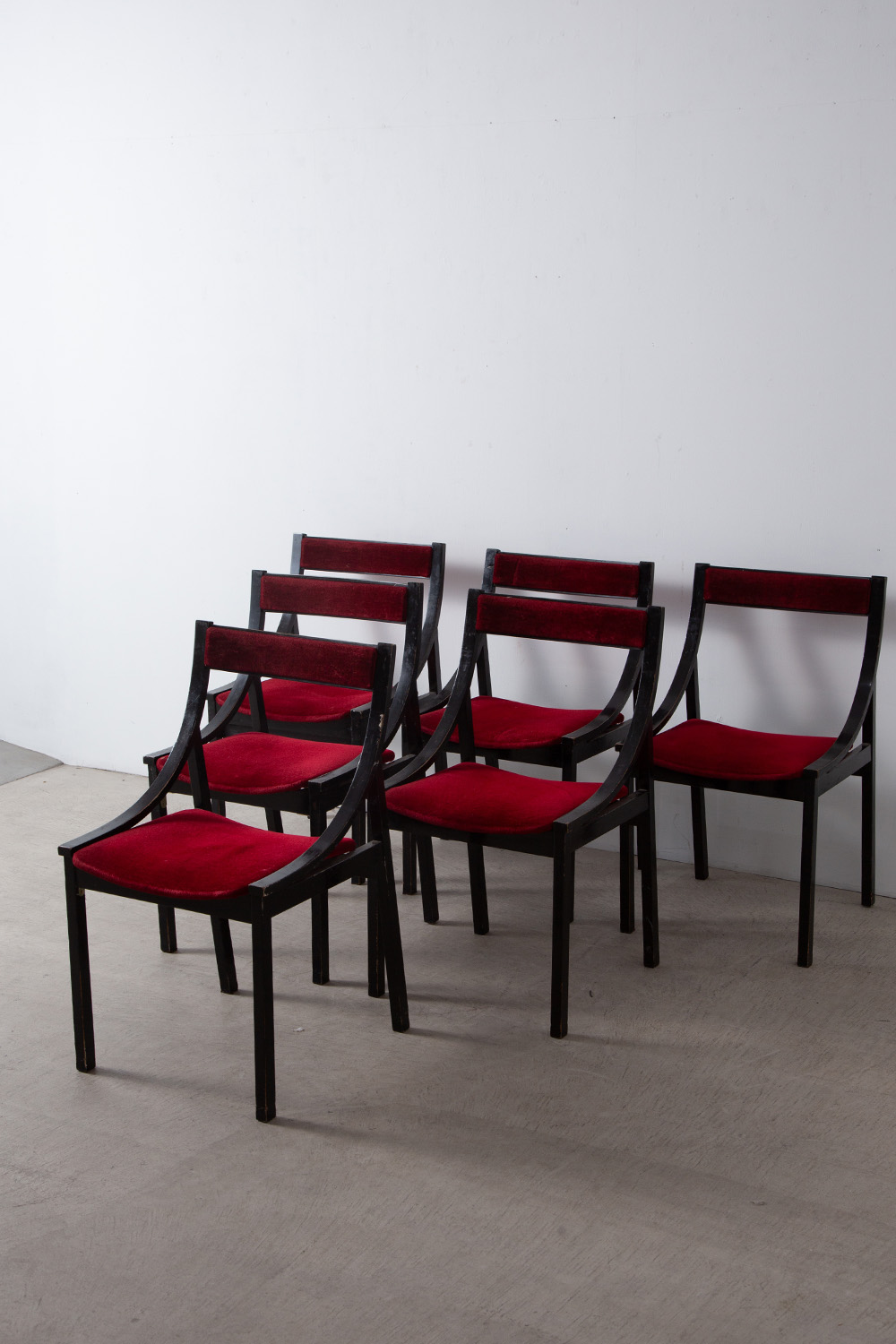 Dining Chair by Carlo De Carli for Luigi Sormani in Black and Red