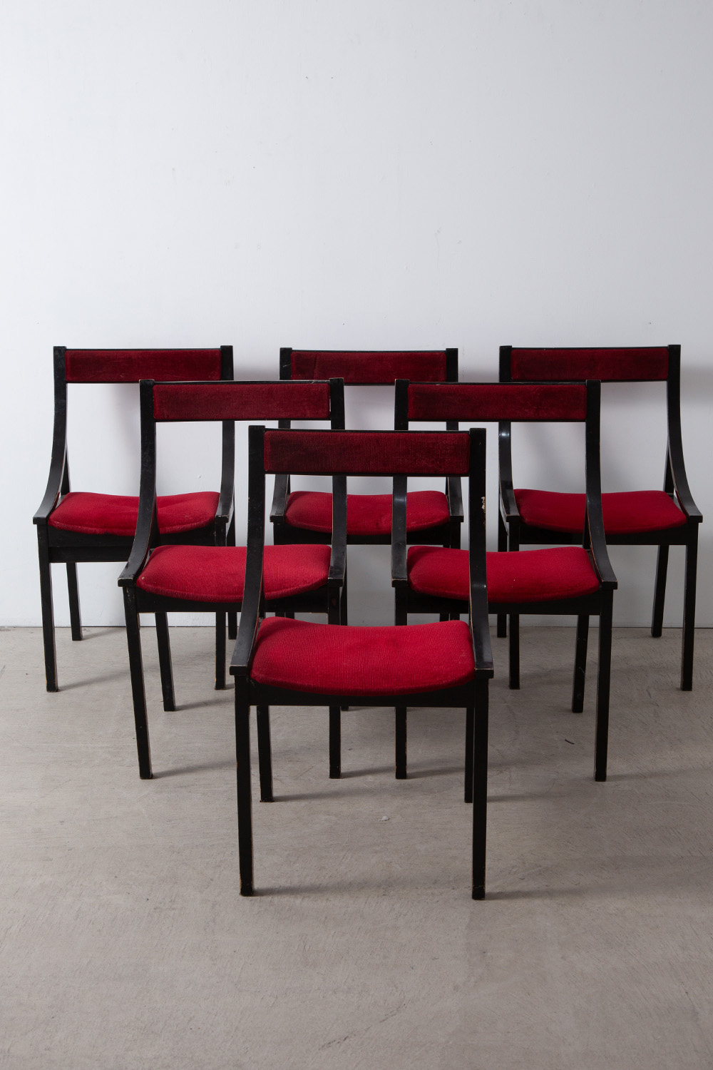 Dining Chair by Carlo De Carli for Luigi Sormani in Black and Red