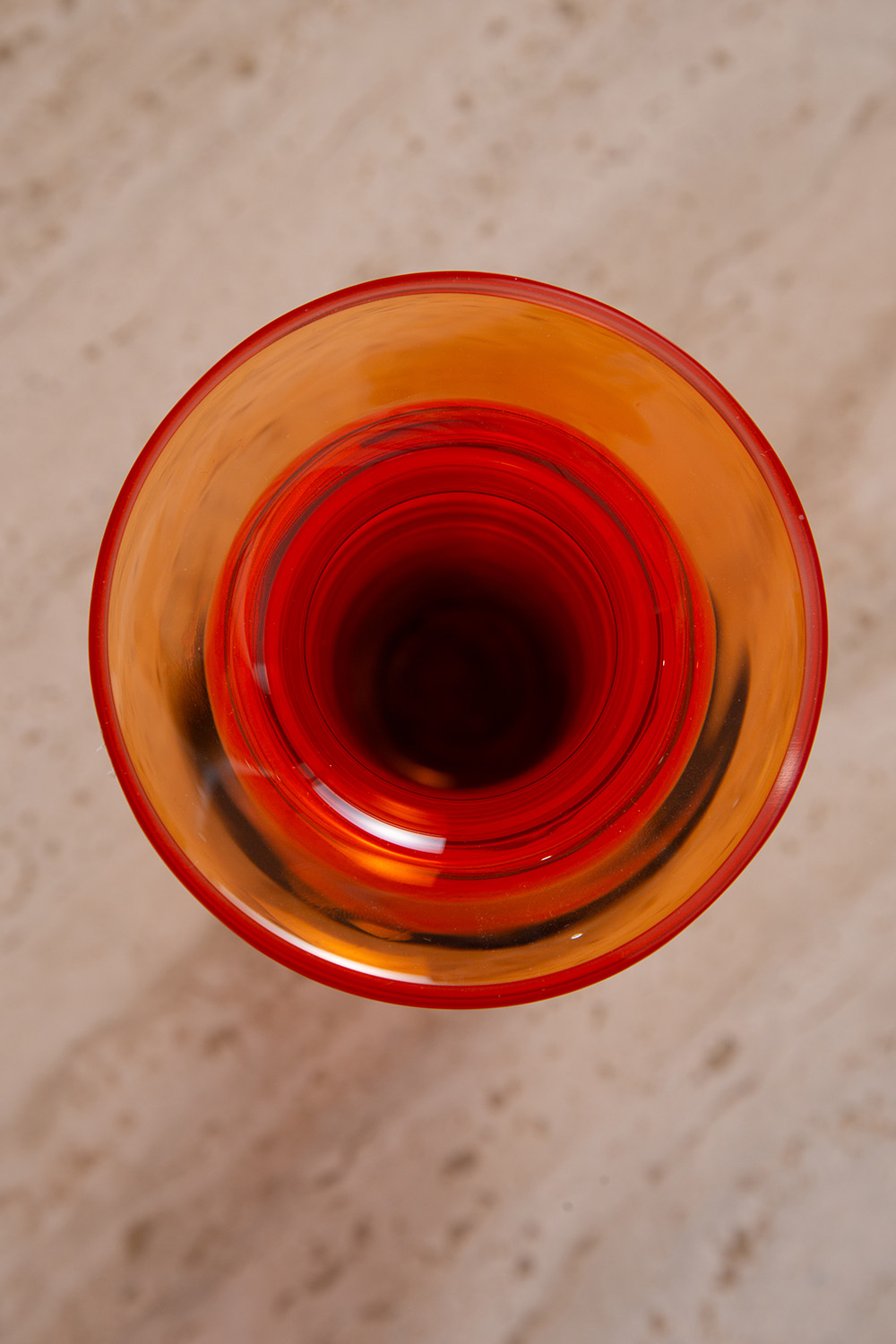 Flower Vase by Marcello Furlan in Red and Black