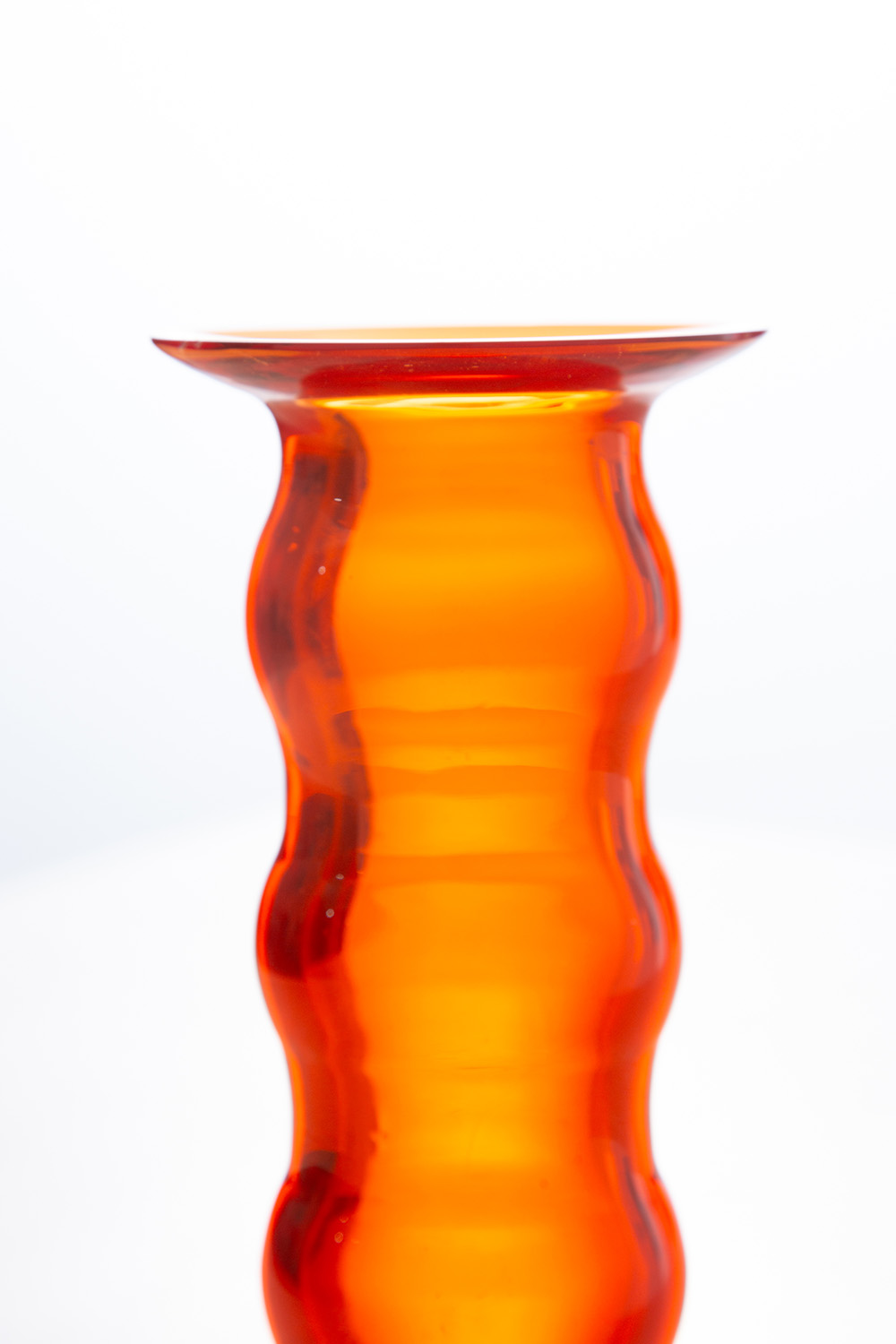 Flower Vase by Marcello Furlan in Red and Black