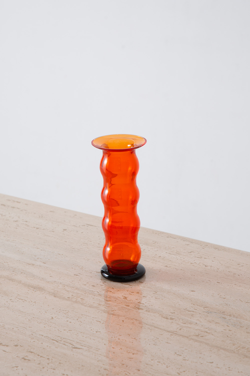 Flower Vase by Marcello Furlan in Red and Black