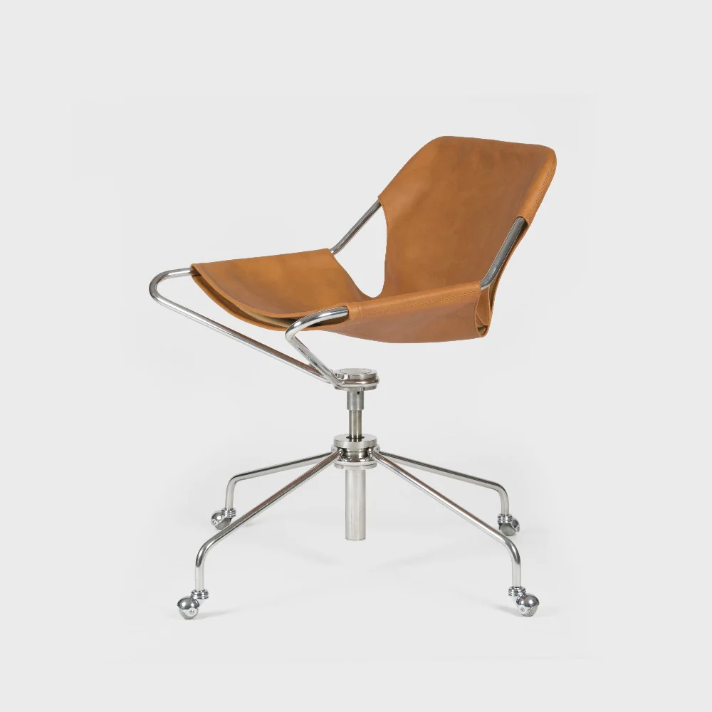 Paulistano Office Chair by Paulo Mendes da Rocha for OBJEKTO in Black Whisky