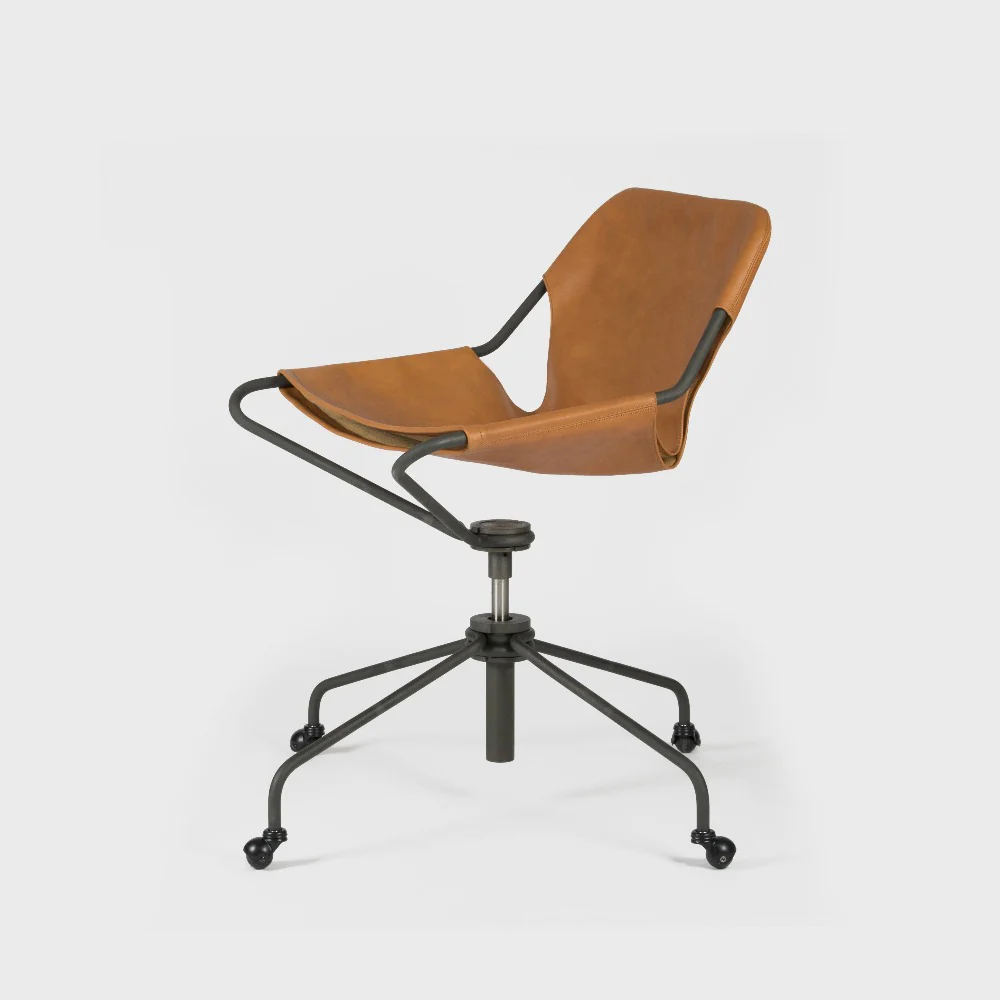 Paulistano Office Chair by Paulo Mendes da Rocha for OBJEKTO in Terracotta Whisky