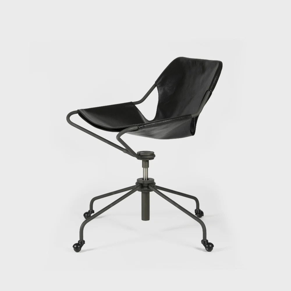 Paulistano Office Chair by Paulo Mendes da Rocha for OBJEKTO in Terracotta Black