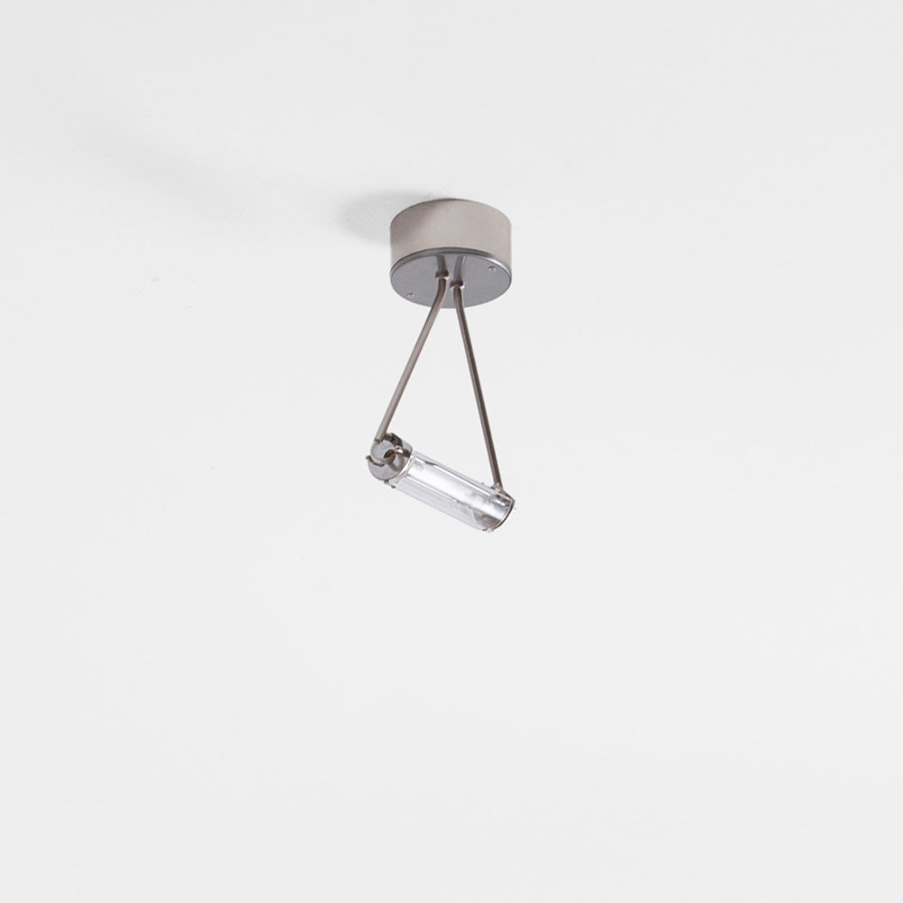 SCINTILLA Ceiling Lamp Large by Livio Castiglioni for FontanaArte in Grey Grey × Medium