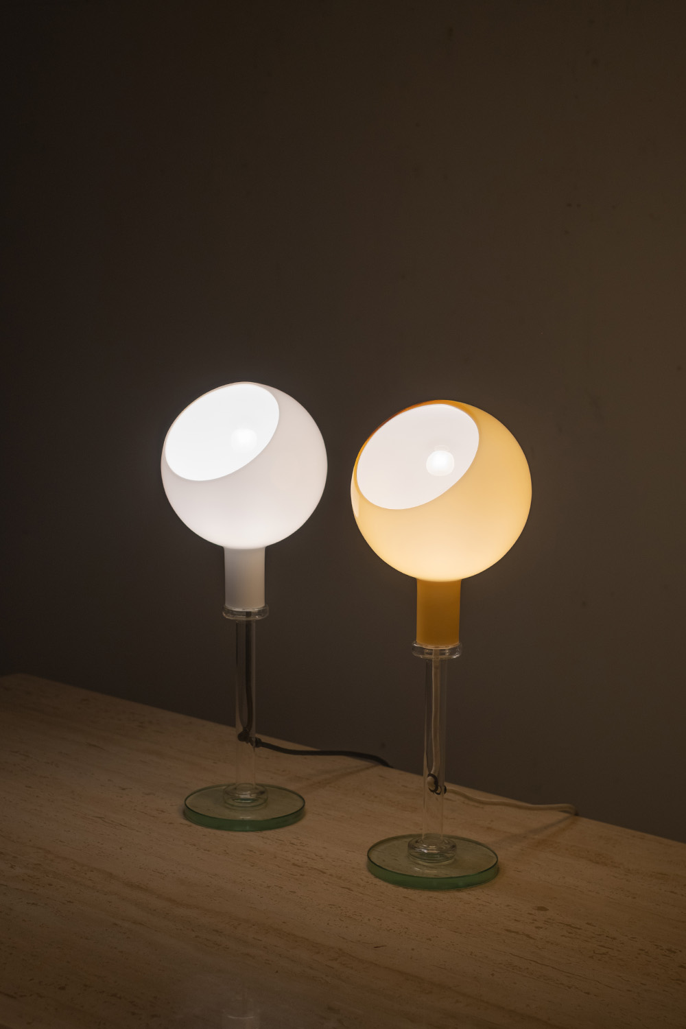 PAROLA Desk Lamp Amber by Gae Aulenti & Piero Castiglion for FontanaArte