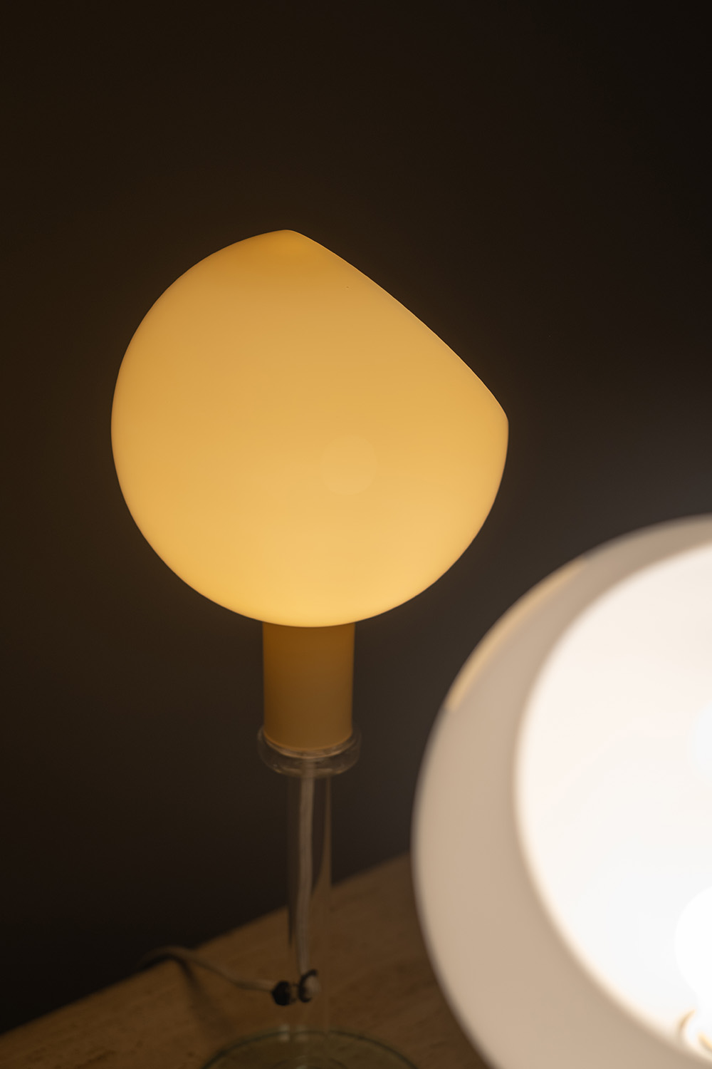 PAROLA Desk Lamp Amber by Gae Aulenti & Piero Castiglion for FontanaArte