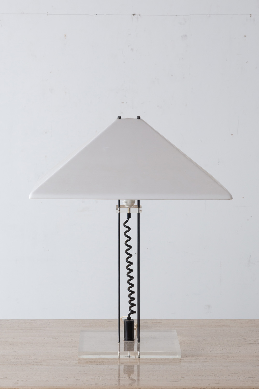 Vintage Table Lamp in Acryl and Metal