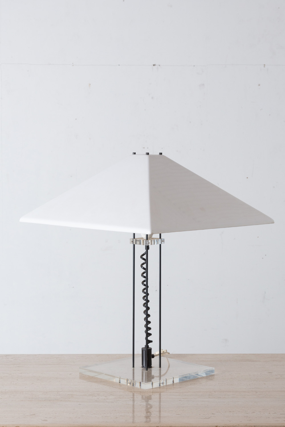 Vintage Table Lamp in Acryl and Metal