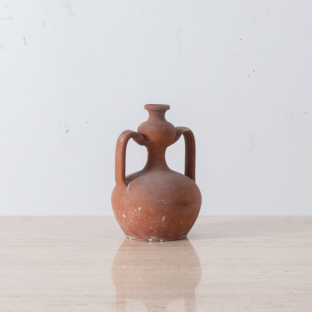 Vintage Flower Vase in Terracotta