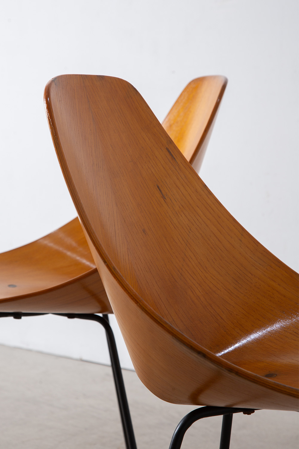 ‘Medea’ Chair by Vittorio Nobili in Wood and Steel