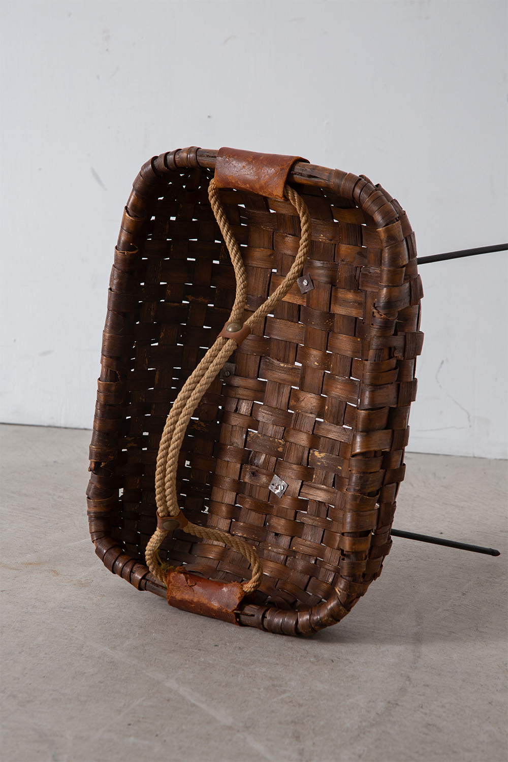 Vintage Object in Rattan and Steel