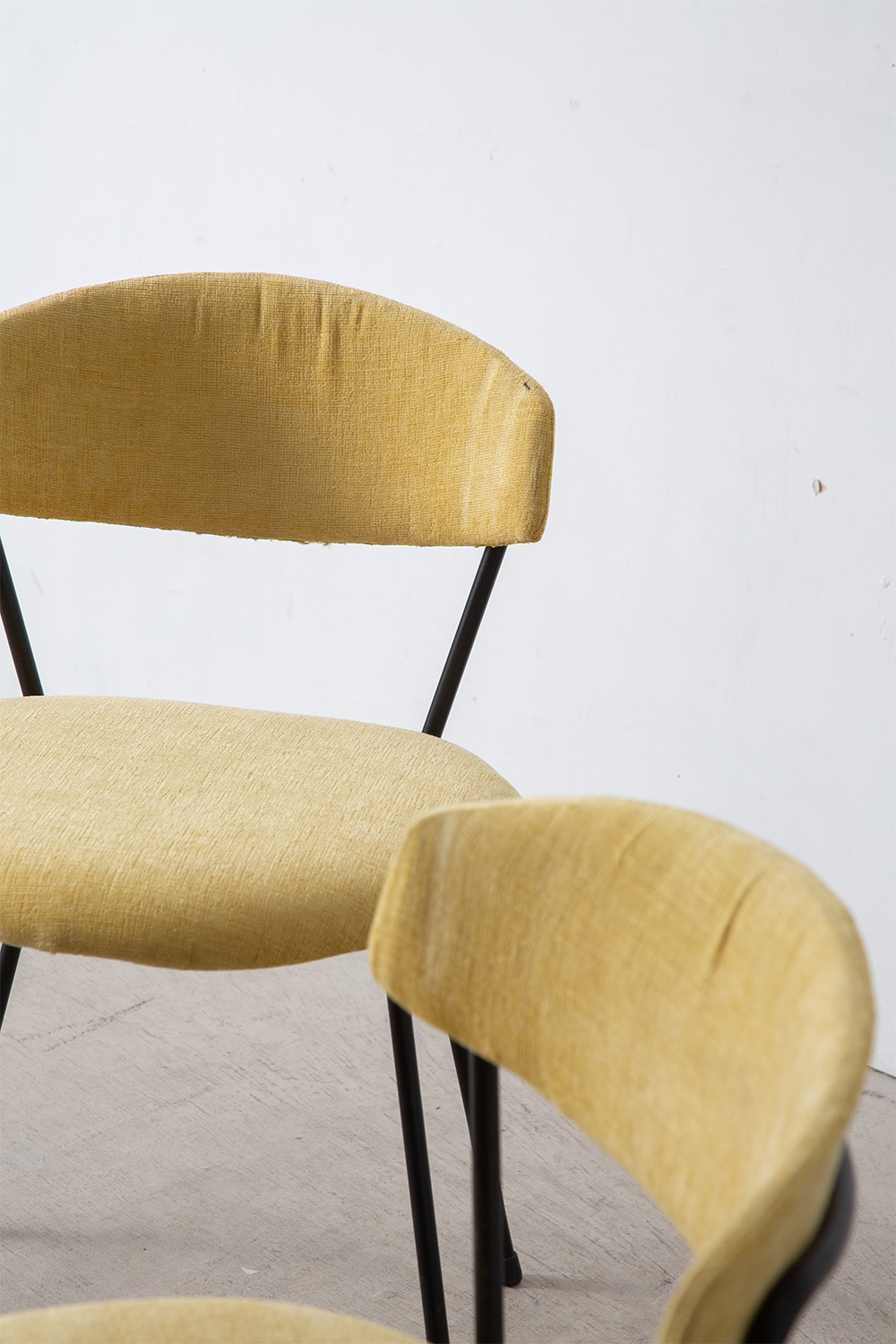 Dining Chair in Fabric and Steel