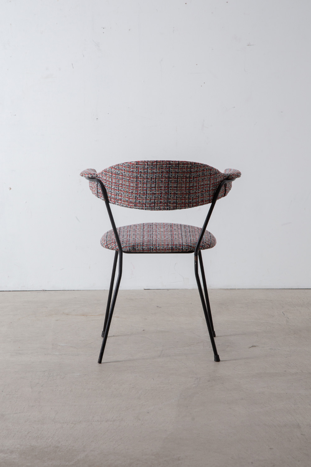 Arm Chair in Fabric and Steel