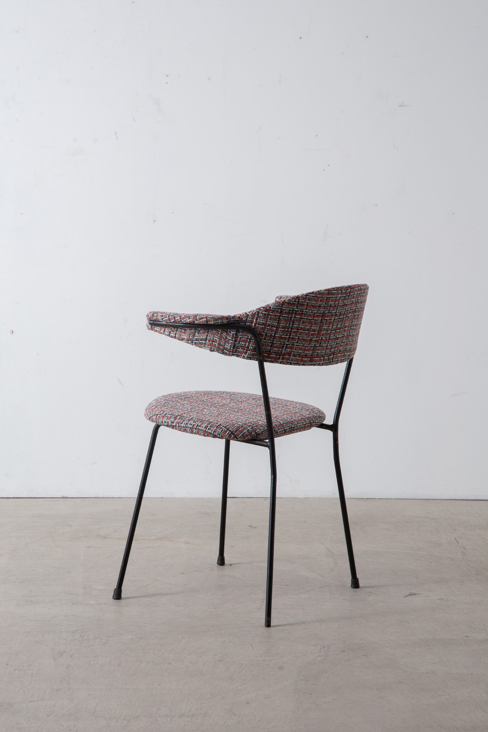 Arm Chair in Fabric and Steel