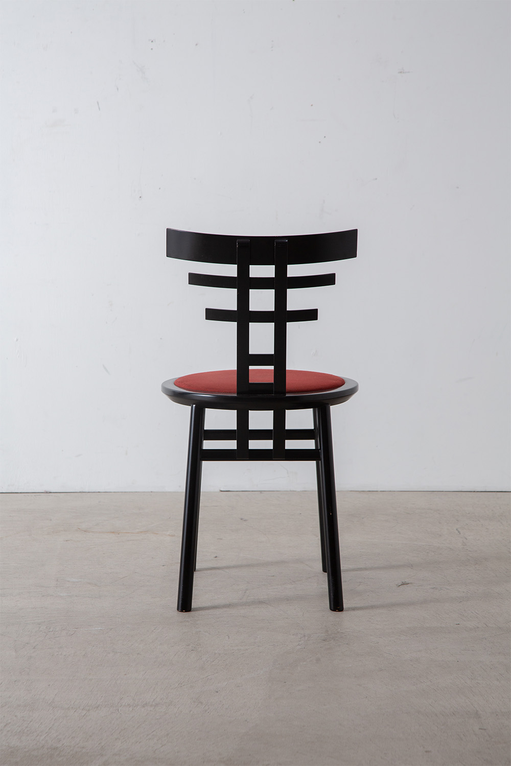 ‘SARI’ Chair by De Pas , D’Urbino and  Lomazzi for Sormani in Black and Red