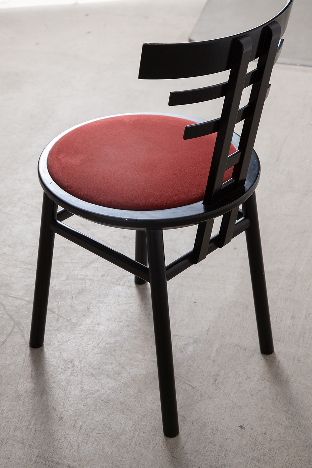 ‘SARI’ Chair by De Pas , D’Urbino and  Lomazzi for Sormani in Black and Red