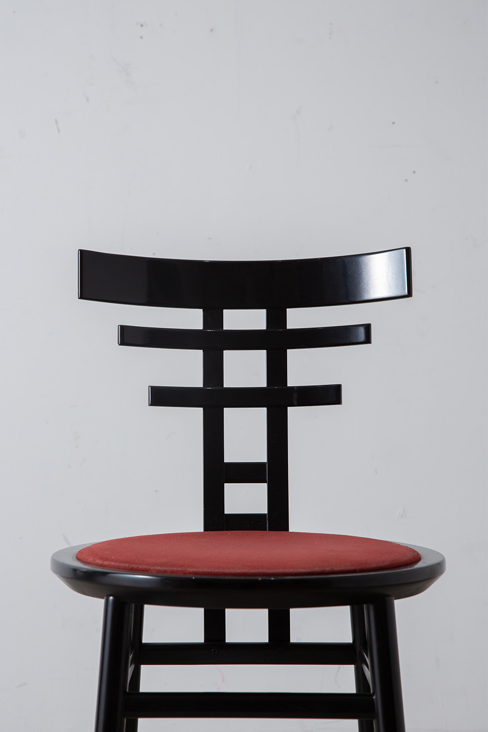 ‘SARI’ Chair by De Pas , D’Urbino and  Lomazzi for Sormani in Black and Red