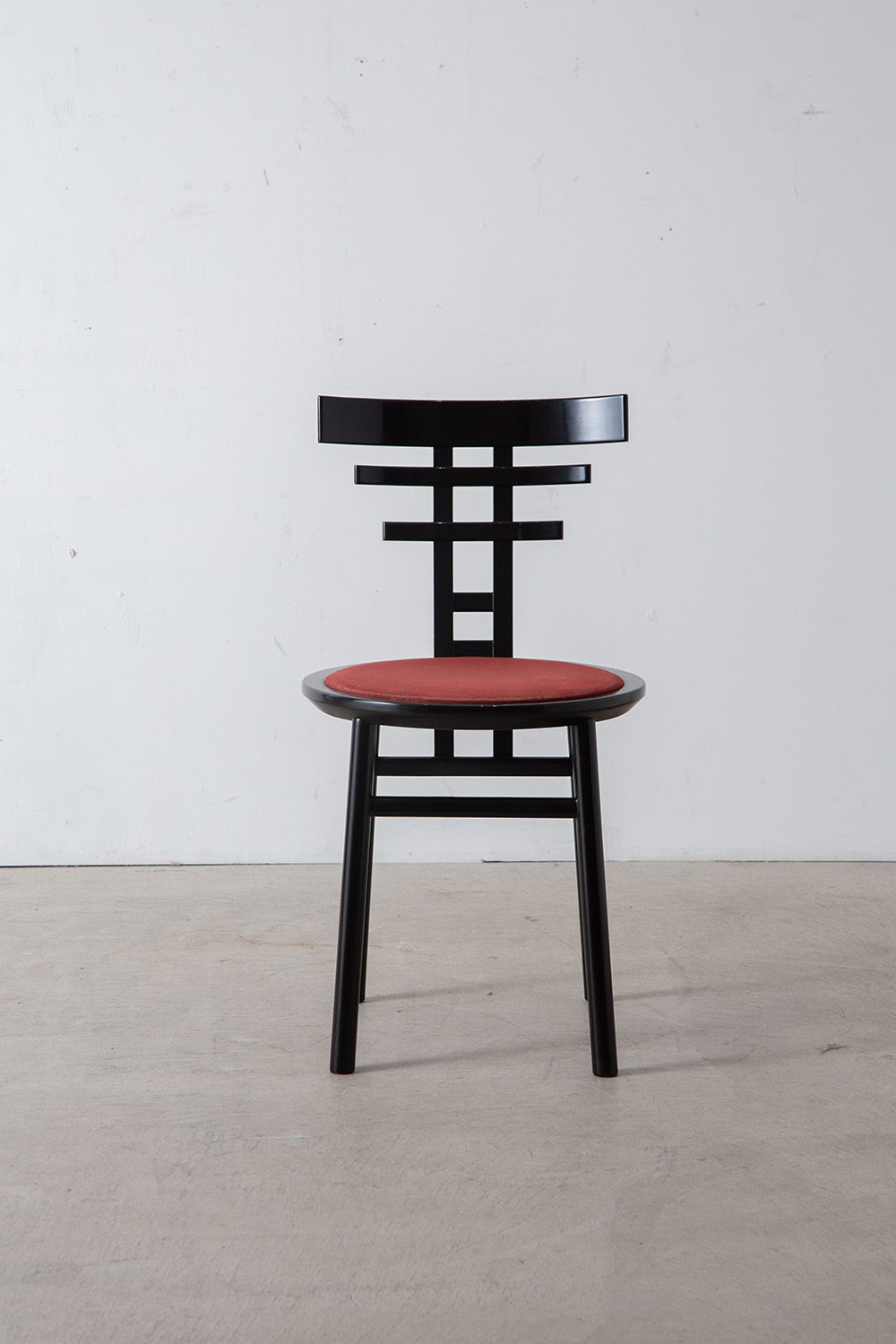 ‘SARI’ Chair by De Pas , D’Urbino and  Lomazzi for Sormani in Black and Red