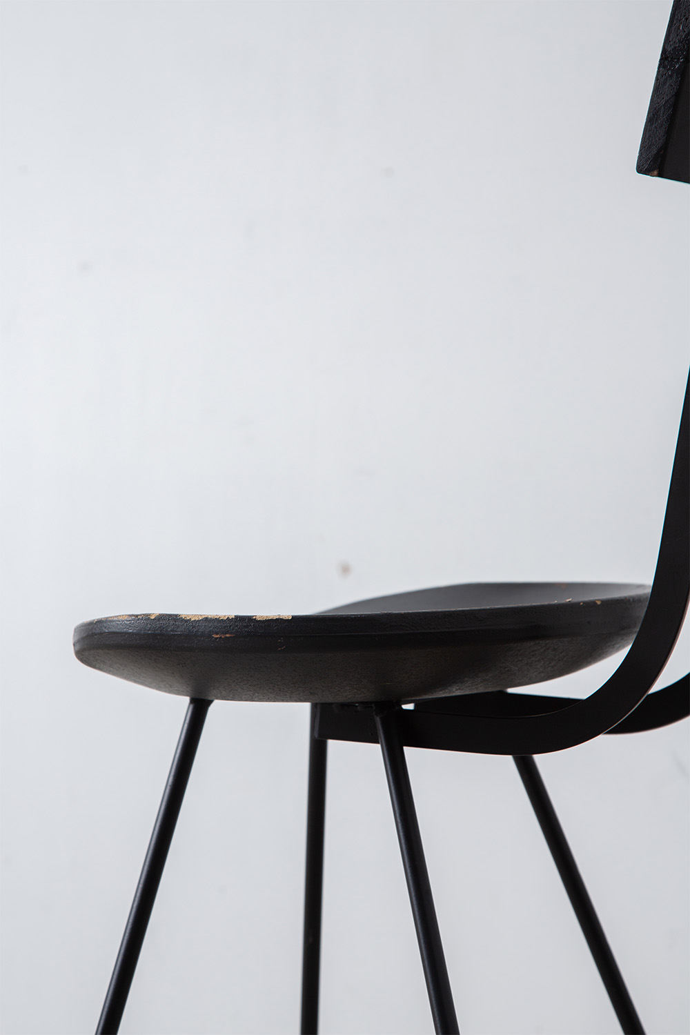 Dining Chair in Wood and Black