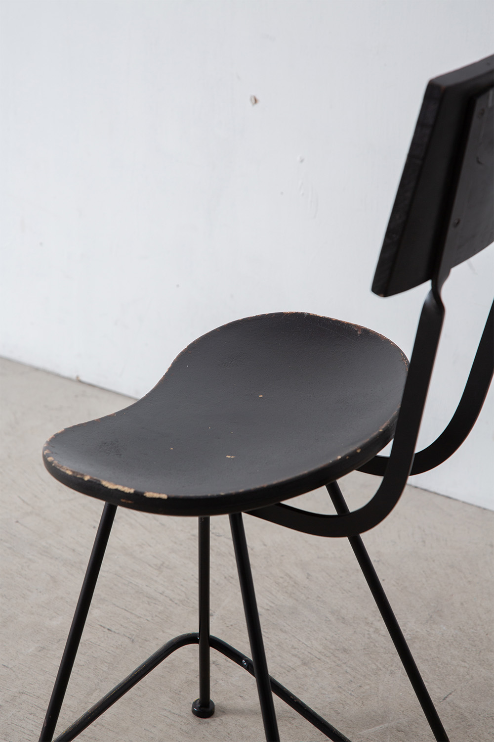 Dining Chair in Wood and Black