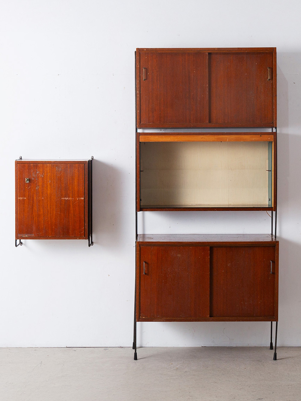 ‘Omnia’ Wall System by Ernst-Dieter Hilker for Hilker Mobel in Wood and Steel