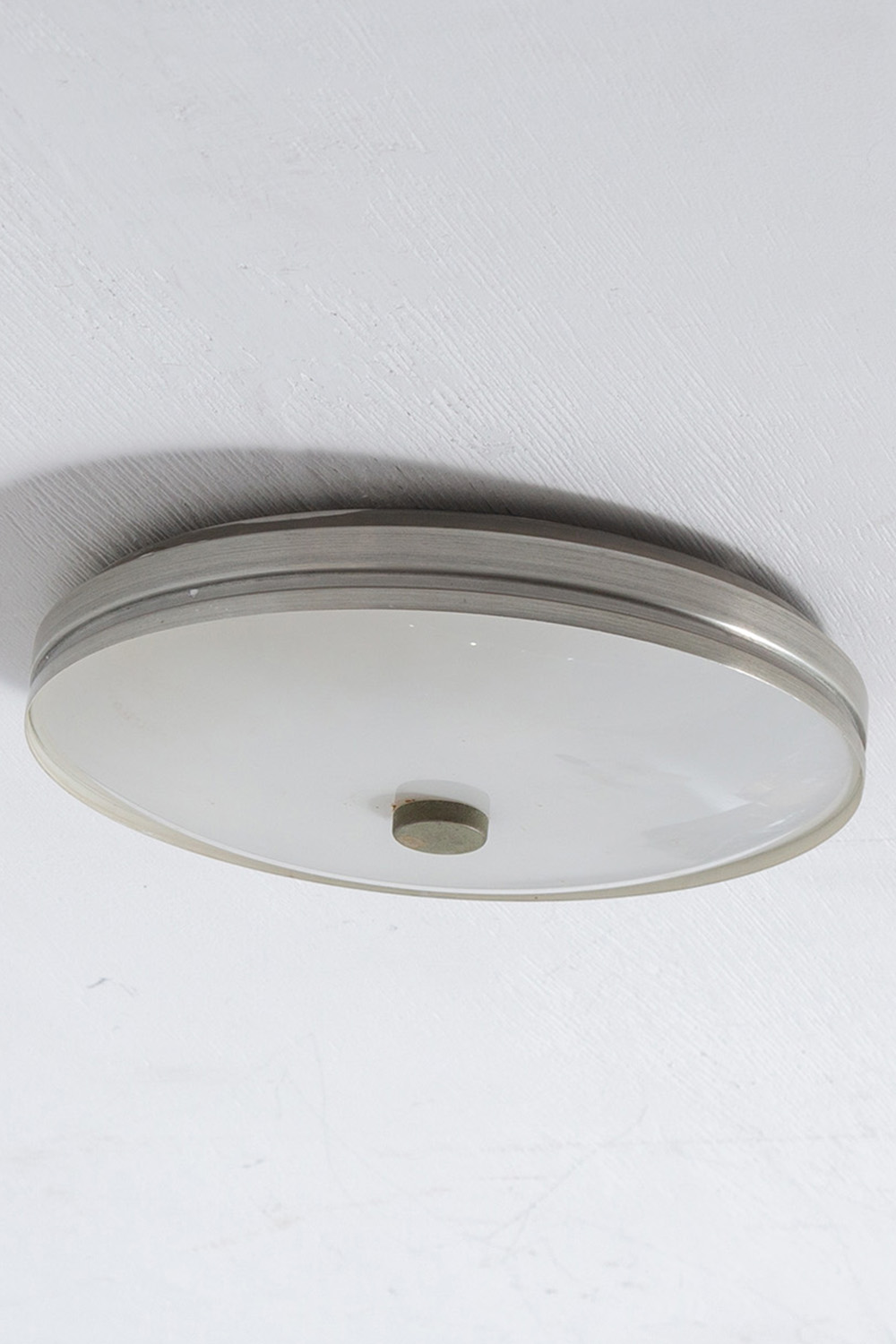 Wall and Ceiling Lamp in  Aluminum and Glass