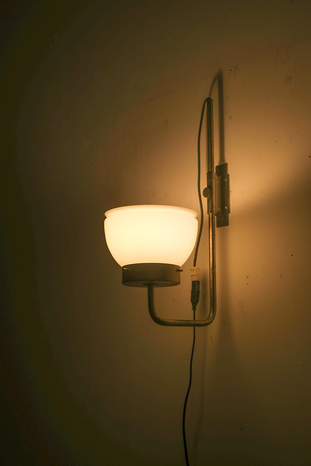 Sergio Mazza Style Wall lamp in Stainless and  Glass