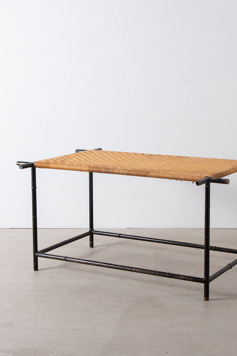 Dining Table in Steel and Rope