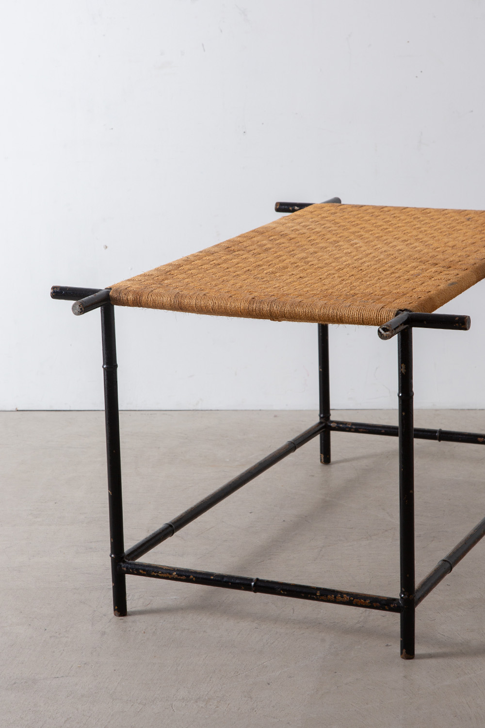 Dining Table in Steel and Rope