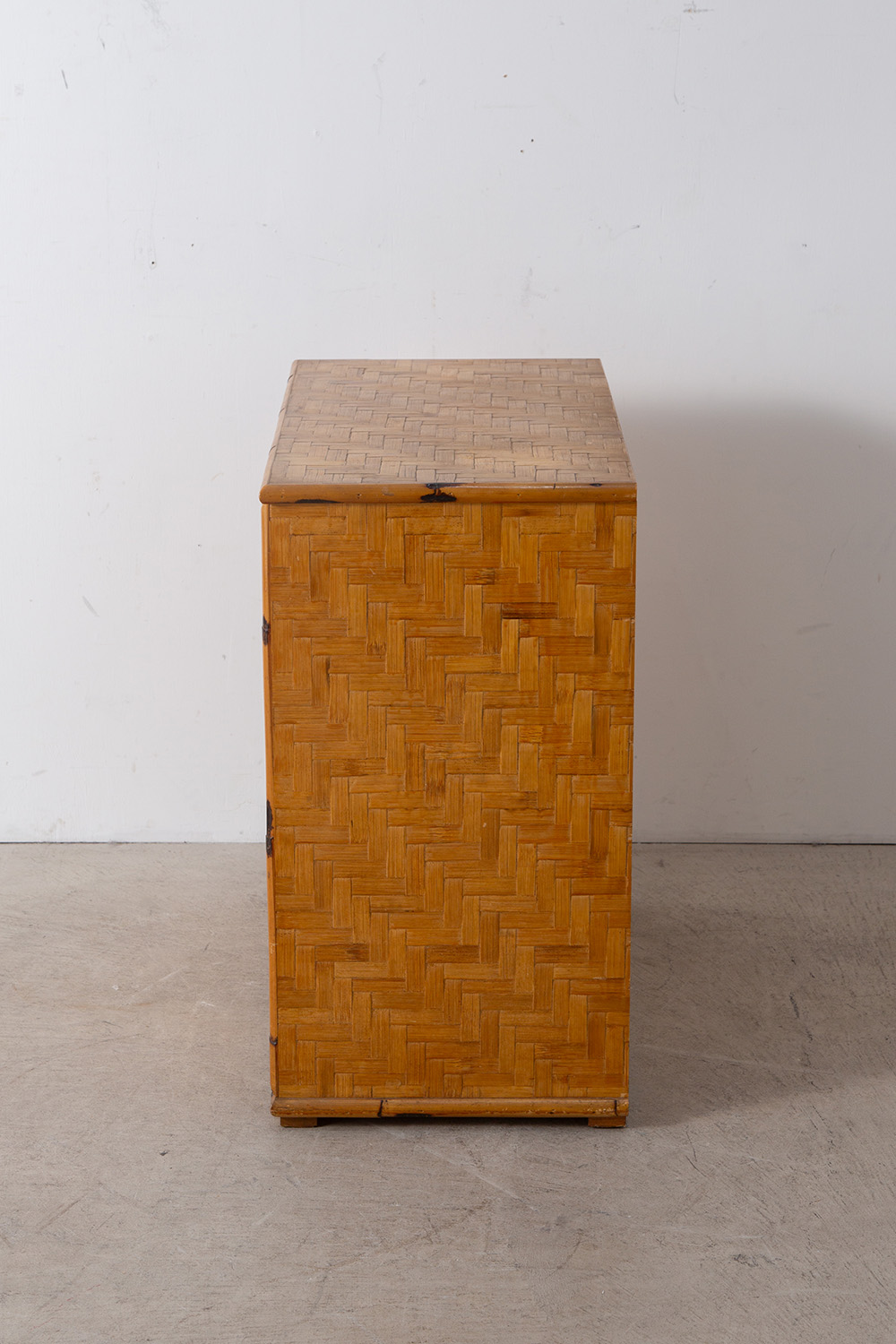 Vintage Shelf in Wood and Bamboo