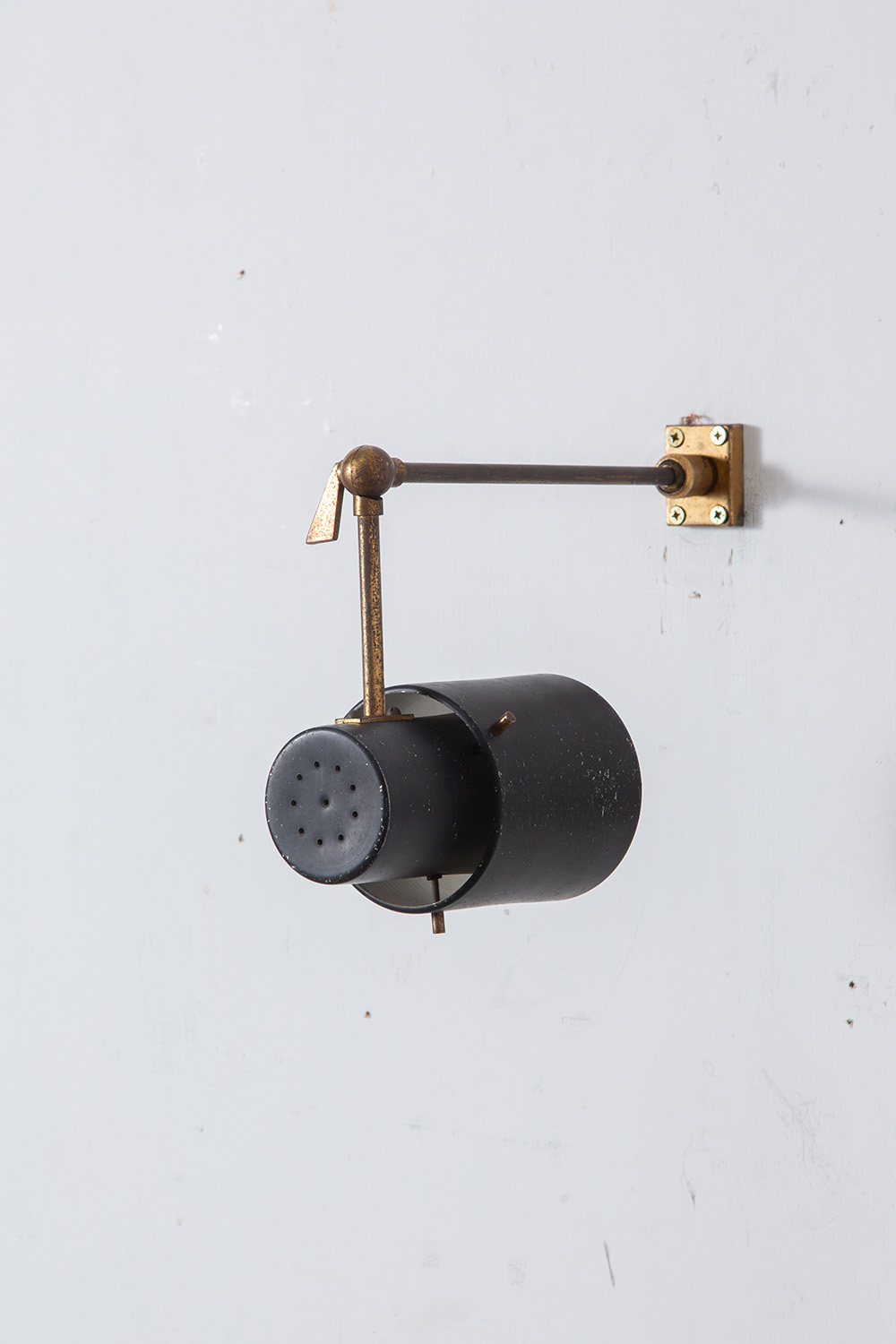 Adjustable Wall Lamp in Brass and Black #03