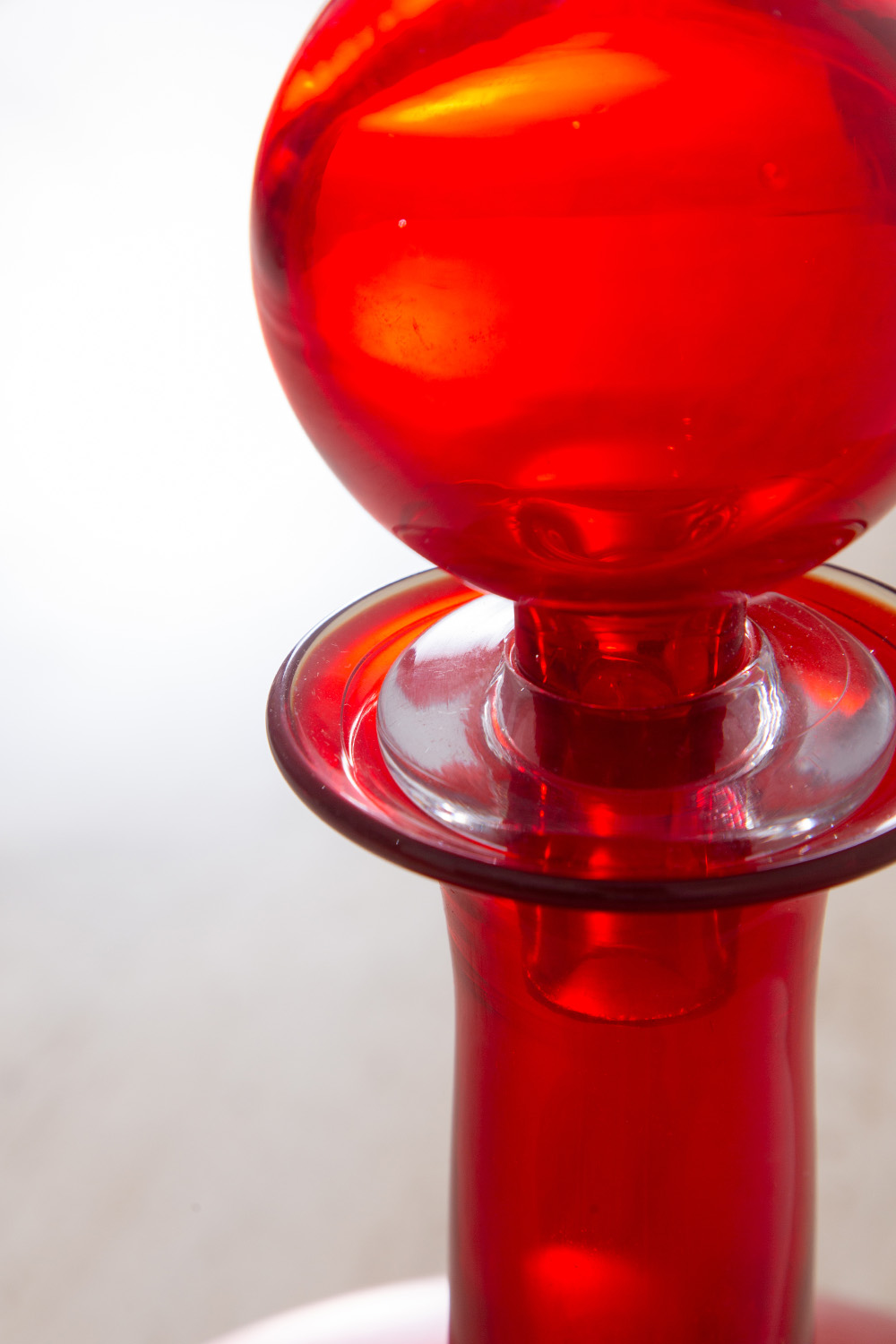 Vintage Murano Glass in Red