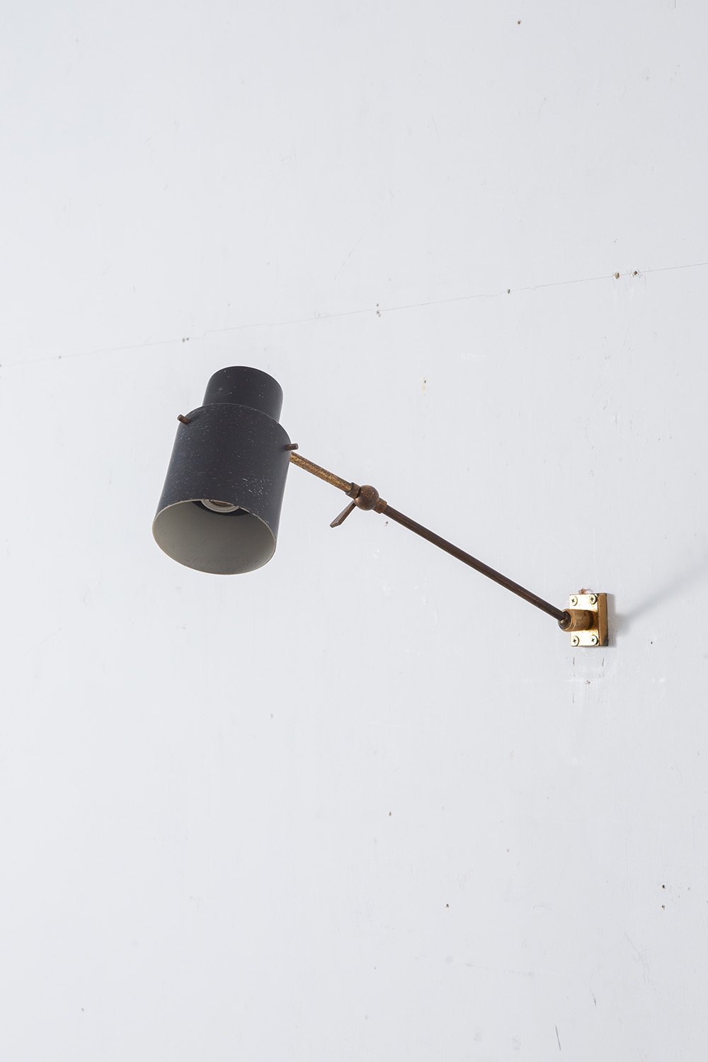 Adjustable Wall Lamp in Brass and Black #03