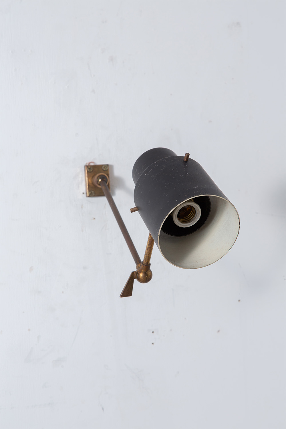 Adjustable Wall Lamp in Brass and Black #03