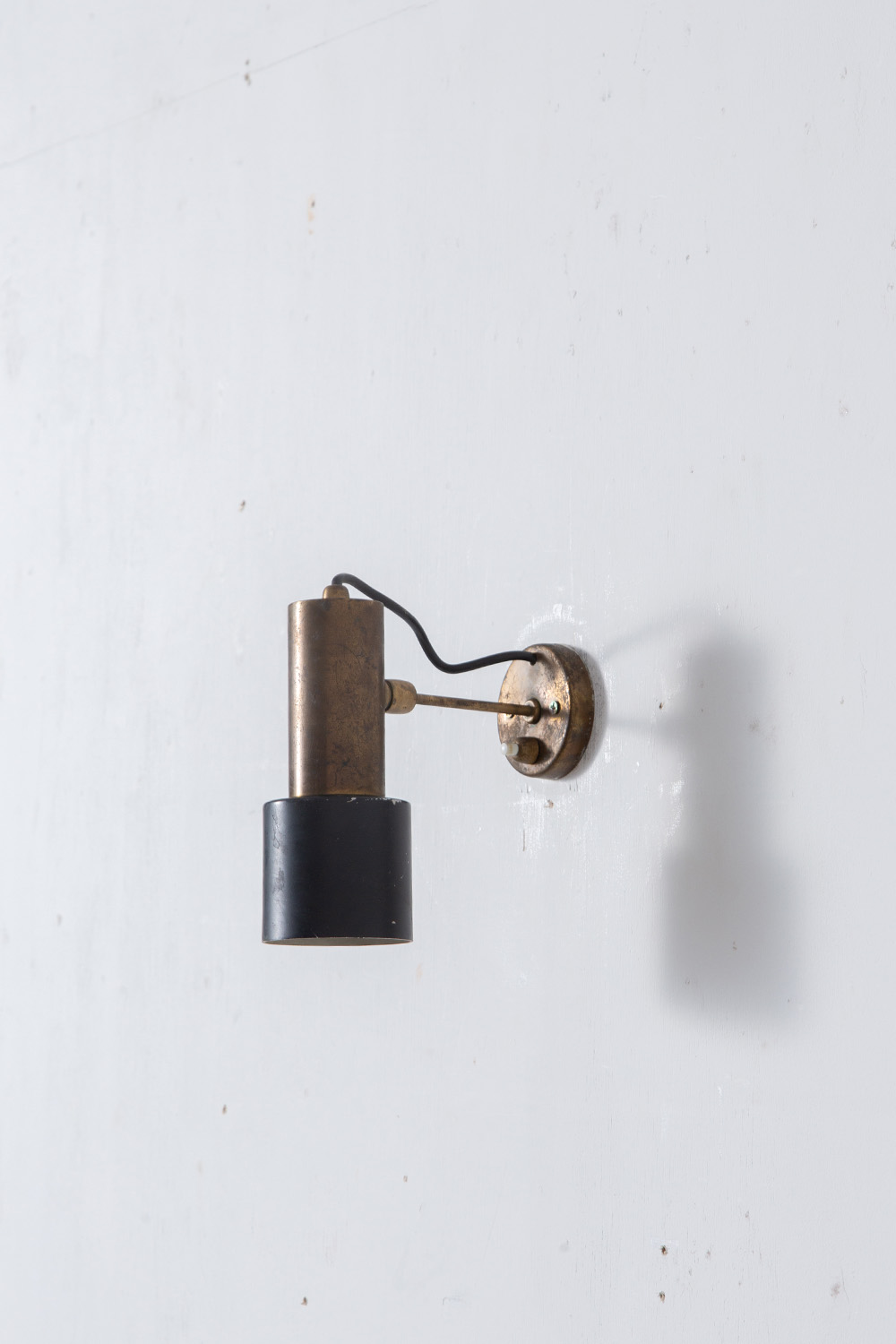 Adjustable Wall Lamp in Brass and Black #01