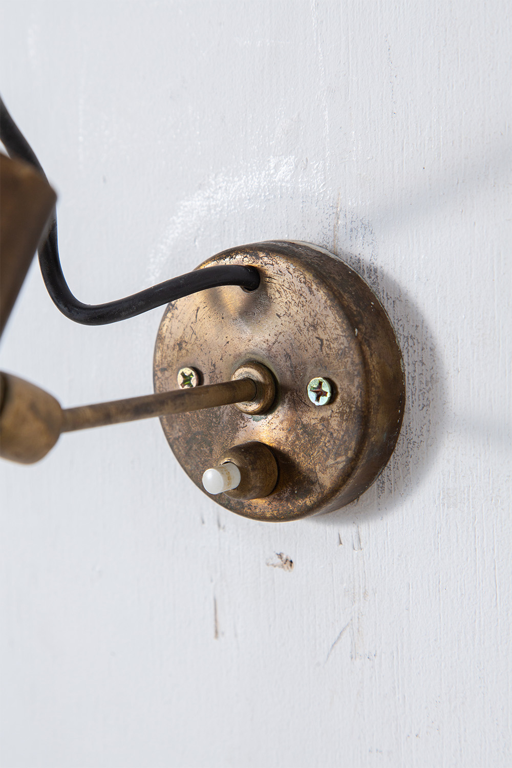 Adjustable Wall Lamp in Brass and Black #01