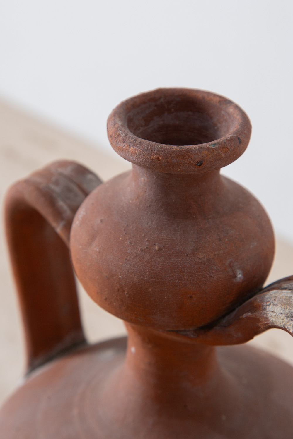 Vintage Flower Vase in Terracotta