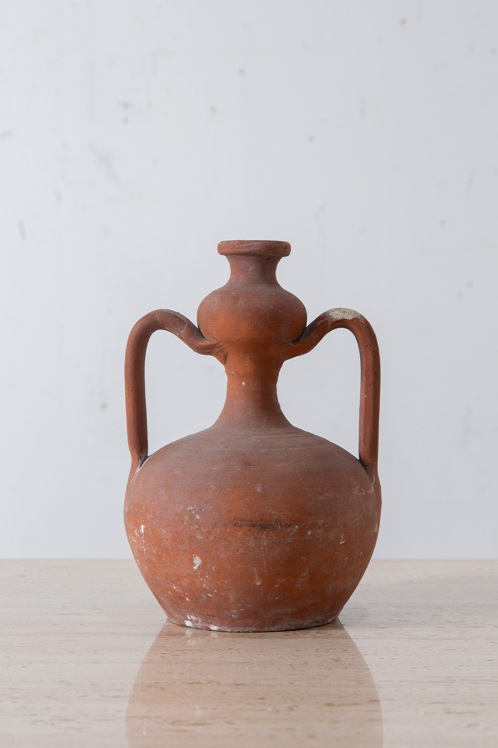 Vintage Flower Vase in Terracotta